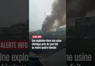 Explosion dans une usine chimique près de Lyon : quatre blessés.