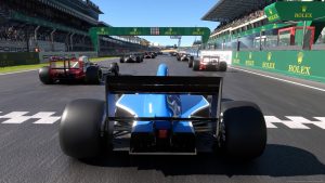 F1 1991 : Ligier-Lamborghini JS35B sur le Circuit du Mans