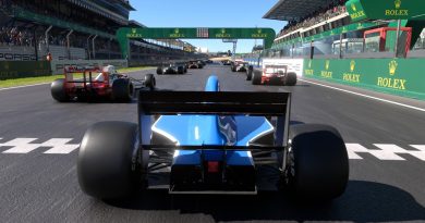 F1 1991 : Ligier-Lamborghini JS35B sur le Circuit du Mans