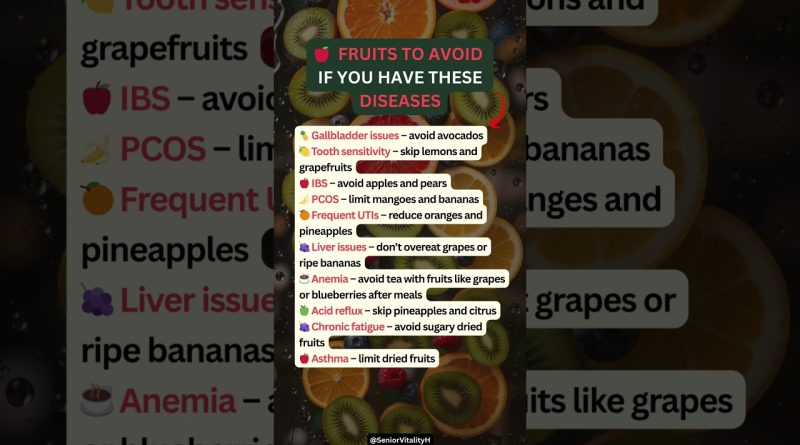 Fruits à Éviter Selon Votre Maladie