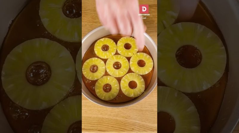 Gâteau renversé à l'ananas : la recette facile pour le goûter !