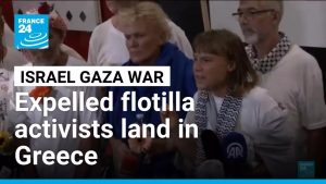 Greta Thunberg arrive en Grèce avec des activistes de Gaza