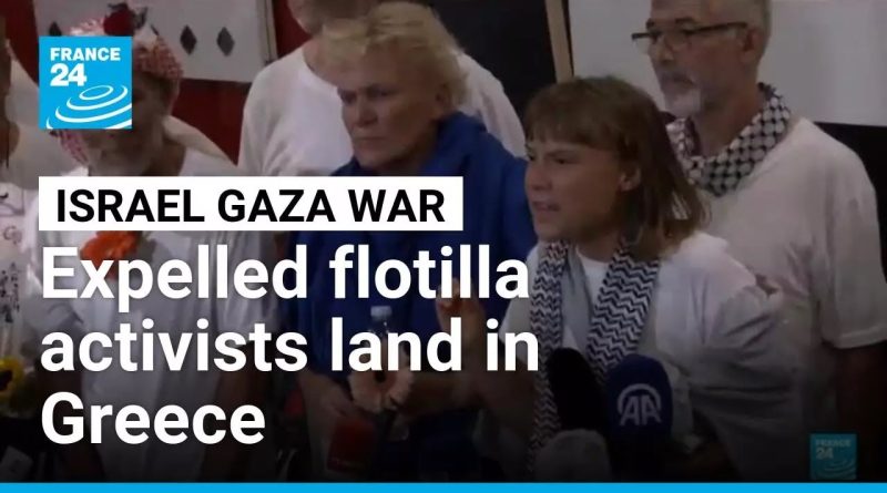 Greta Thunberg arrive en Grèce avec des activistes de Gaza