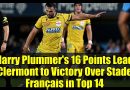 Harry Plummer brille avec 16 points, Clermont bat Stade Français