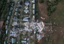 Images par drone révèlent les ravages d'une tempête en Algarve