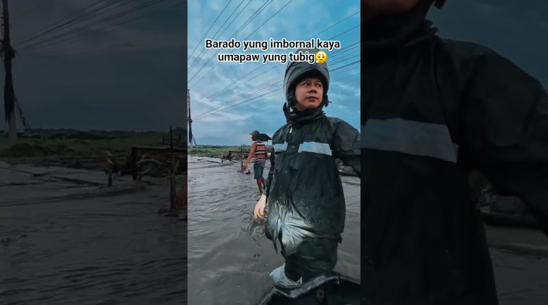 Imbornal bouché : l'eau déborde sur la route