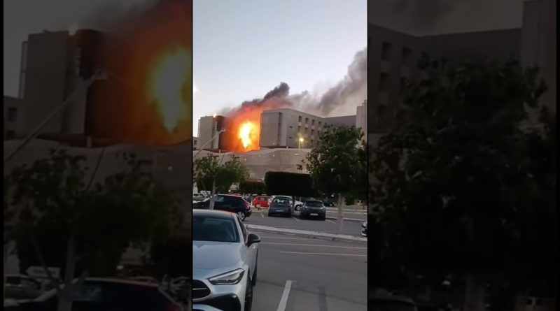 Incendie à l'hôpital Santa Lucía en Espagne