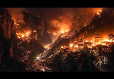 Incendie nocturne dans la vallée pittoresque du Jiangxi !