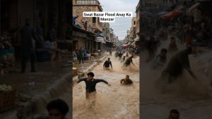 Inondation à Swat Bazar : Comment les gens ont fui