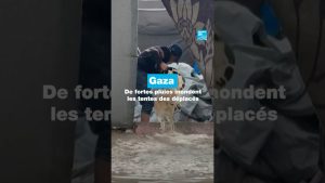 Inondations dans la bande de Gaza : les tentes des déplacés touchées