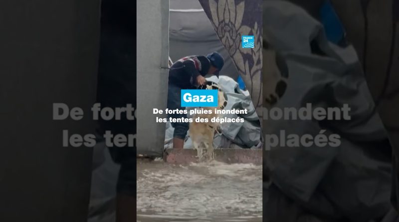 Inondations dans la bande de Gaza : les tentes des déplacés touchées