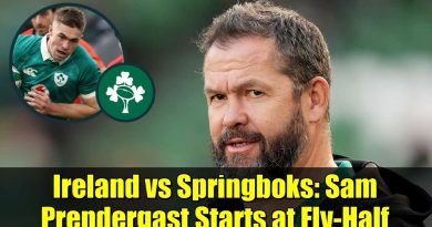 Irlande vs Springboks : Sam Prendergast titulaire à l'ouverture