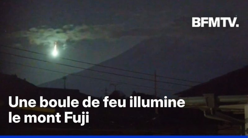 Japon: une boule de feu traverse le ciel et illumine le mont Fuji