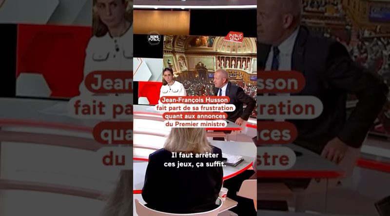 Jean-François Husson : 'Assez de ces jeux, il faut agir !'