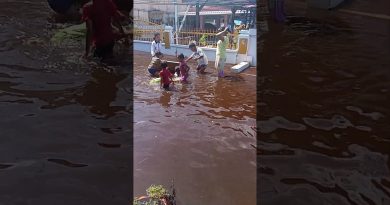 Joie des enfants dans les zones touchées par les inondations