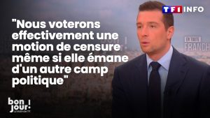 Jordan Bardella annonce une motion de censure imminente