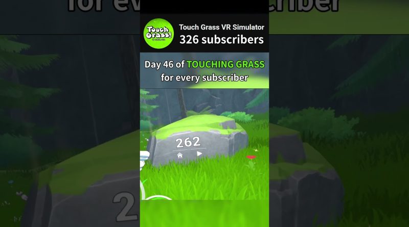 Jour 46 : Toucher l'herbe pour chaque abonné !