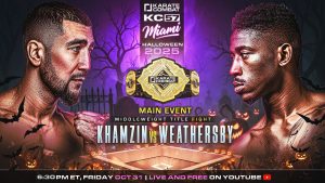 KARATE COMBAT 57 : Khamzin affronte Weathersby en direct