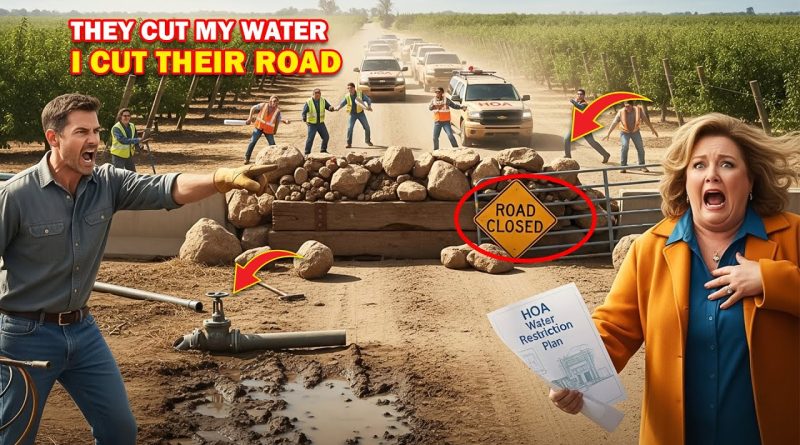 L'HOA a coupé l'eau de mon verger, puis a paniqué !