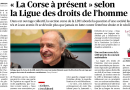 "La Corse à présent. Emancipation, mondialisation et questionnement identitaire". Présentation du livre coédité par la section et les éditions Albiana dans Corse-Matin