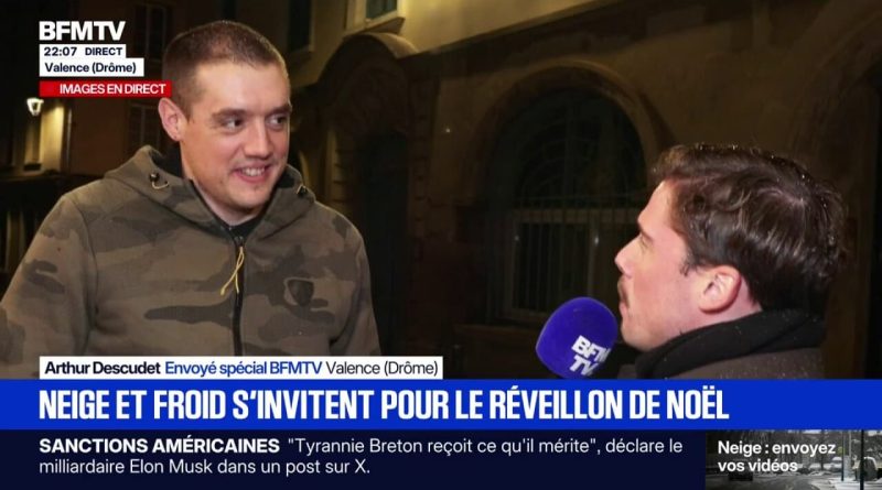 La neige à Valence : Mathieu, restaurateur, témoigne de cet événement inédit à Noël