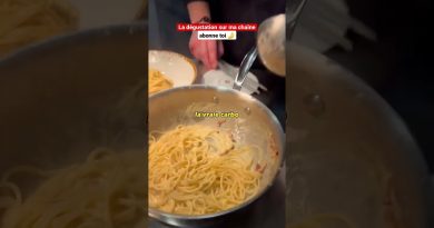 La véritable carbonara d'un chef italien célèbre