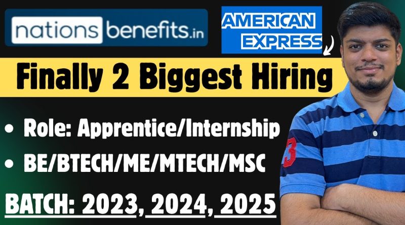 🔥Lancement des recrutements NationsBenefits | Amex 2023-2025