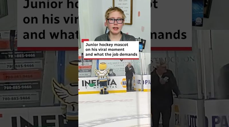 Le mascotte de hockey junior : son moment viral et ses défis