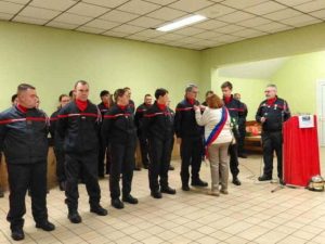 Les pompiers du centre de secours de Barenton/Ger ont célébrés la Sainte-Barbe