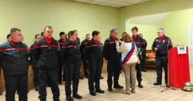 Les pompiers du centre de secours de Barenton/Ger ont célébrés la Sainte-Barbe
