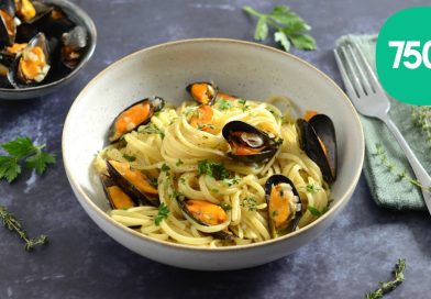 Linguine aux moules et vin blanc : recette facile 750g