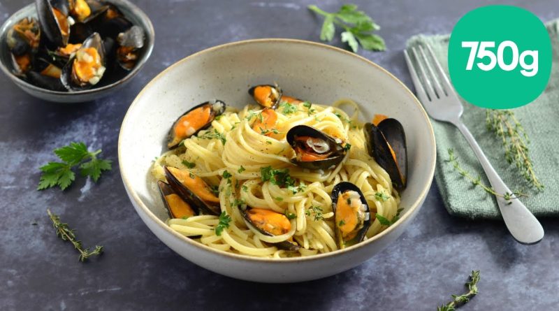 Linguine aux moules et vin blanc : recette facile 750g