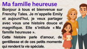 Ma Famille Heureuse ❤️ | Apprenez le Français avec une Histoire