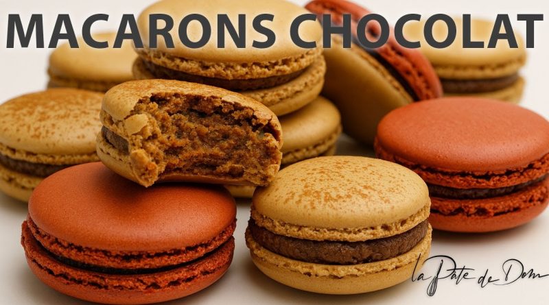 Macarons au chocolat à la meringue française
