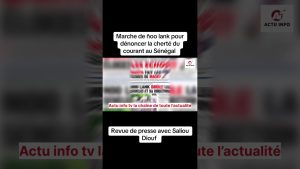 Marche ñoo lank : Mobilisation contre la hausse des prix de l'électricité