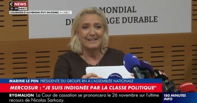 Marine Le Pen s'exprime au Sommet de l'élevage à Cournon