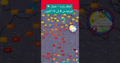 Météo : Pluies froides en Algérie du 8 au 12 octobre 2025