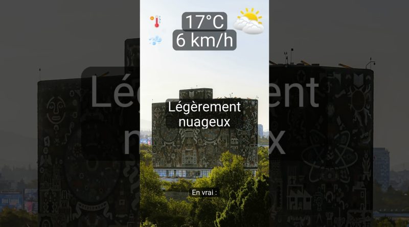 Météo à Mexico : Nuages épars et 17°C aujourd'hui