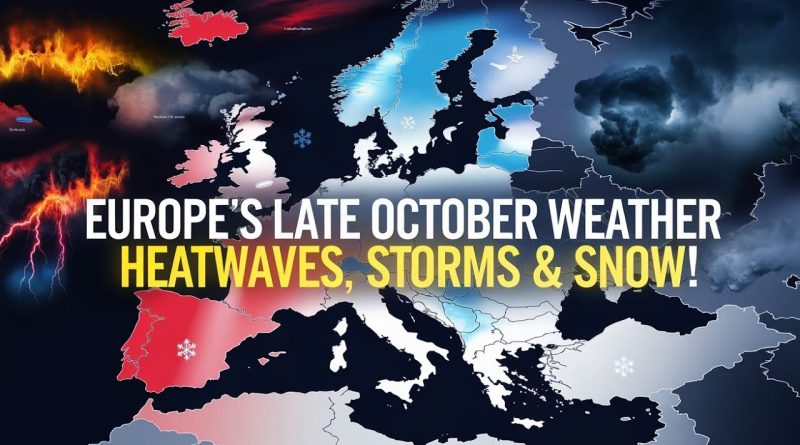 Météo fin octobre en Europe : vagues de chaleur, tempêtes et neige !