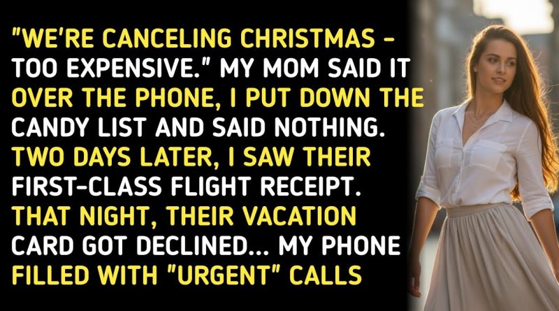 NOËL ANNULÉ : TROP CHER, A DIT MA MÈRE AU TÉLÉPHONE