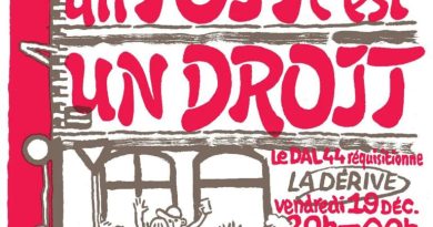 [Nantes] Le DAL réquisitionne La Dérive (présentation, concert,…)