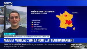 Conditions de circulation du 24 décembre : neige et verglas impactent les routes
