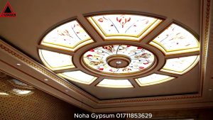 Nouvelle collection de plafonds en plâtre et décorations en verre 2025