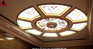 Nouvelle collection de plafonds en plâtre et décorations en verre 2025