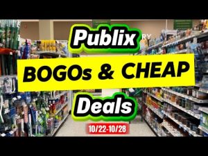 Offres BOGOs et Promotions à Publix du 22 au 28 octobre