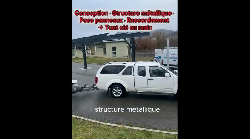 Ombrière solaire pour la Fédération des Chasseurs 04