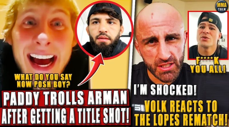 Paddy Pimblett se moque d'Arman Tsarukyan après son titre !