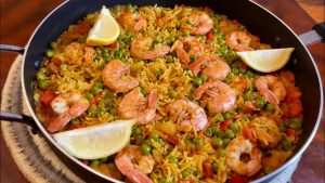 Paella Rapide : Riz aux Crevettes Savoureux