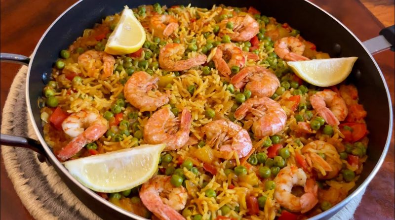 Paella Rapide : Riz aux Crevettes Savoureux