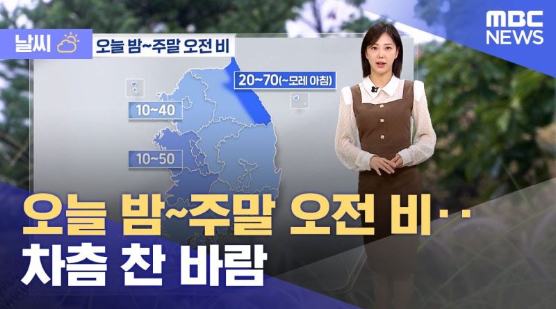 Pluie ce soir et ce week-end, vent frais à l'horizon